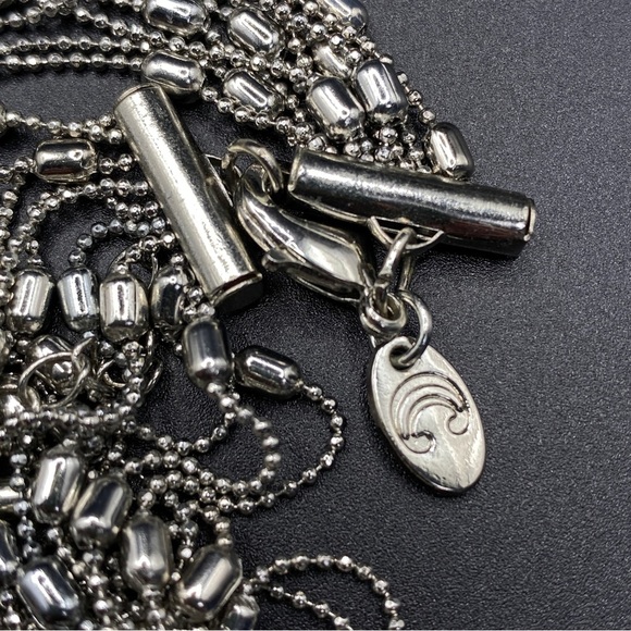 CHARMING CHARLIE Multi-Strand Silver Tone Necklace - Picture 3 of 8